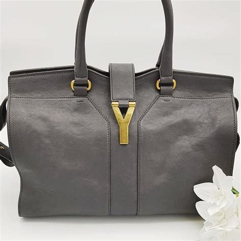 ysl cabas chyc large pre owned|SAINT LAURENT Cabas Chyc Large leather tote Hardly Used.